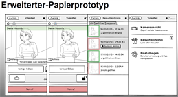 VideoBell - Papierprototyp